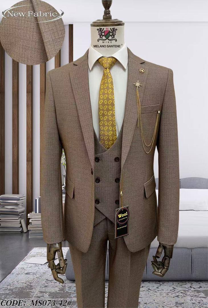 Coffee 3-piece MELANO-SANTENE suit